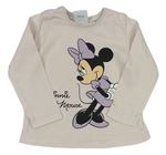 Pudrové tričko s Minnie Disney