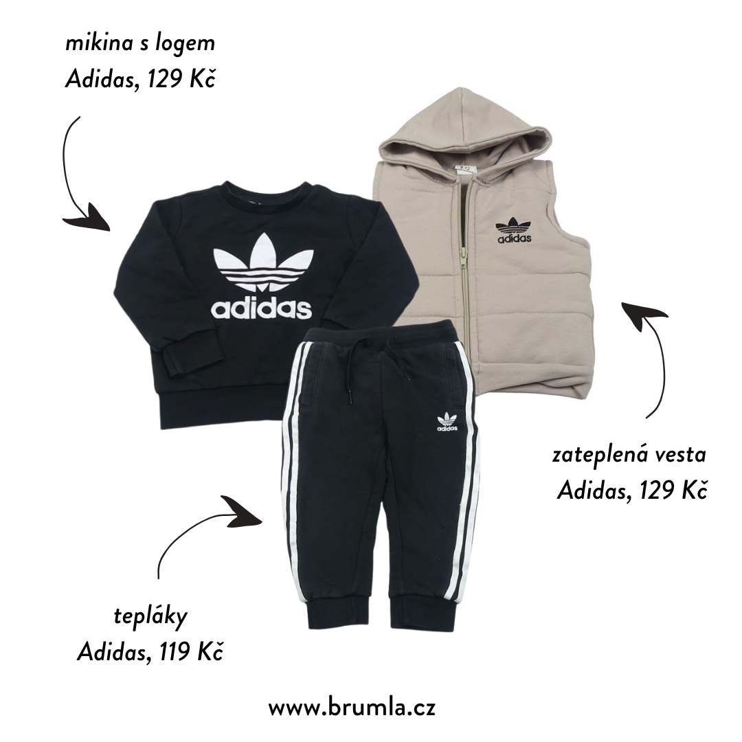 Adidas mikina, tepláky, vesta