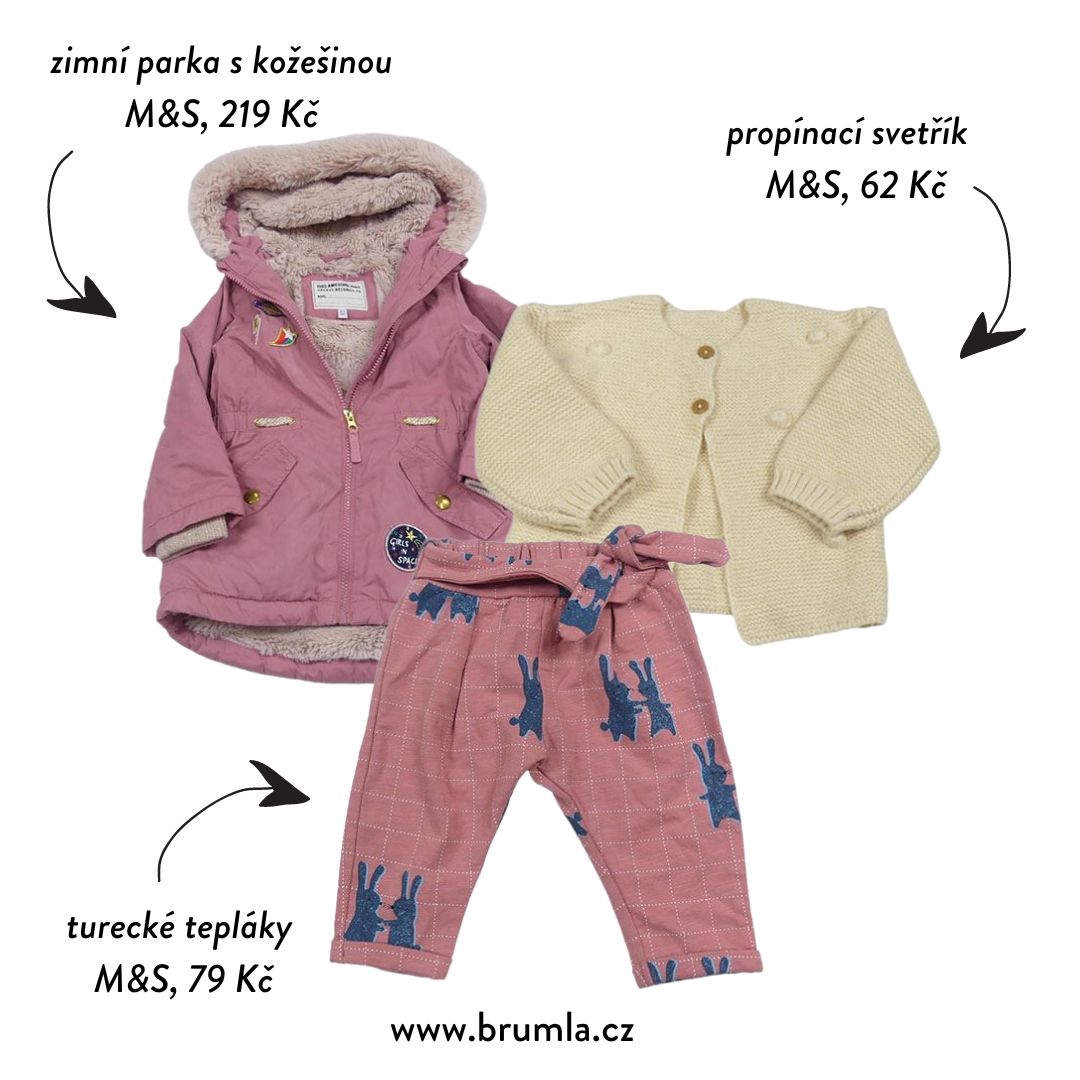 Parka a svetr od Marks & Spencer