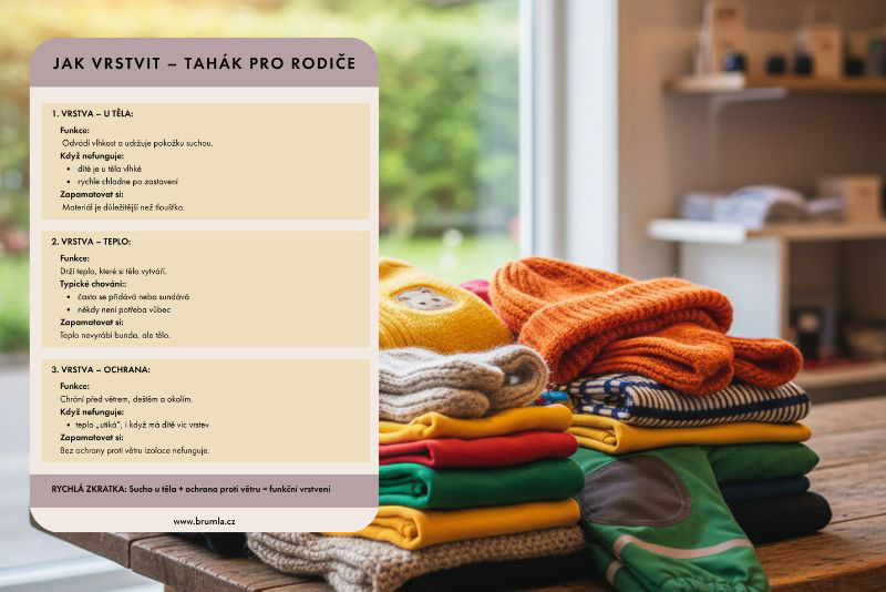 Jak vrstvit oblečení, tahák pro rodiče