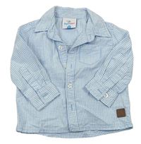 Bielo-modrá kockovaná košeľa Topomini