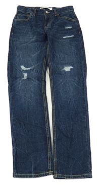 Tmavomodré rifle s prošoupáním Levi´s