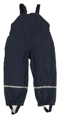 Tmavomodré nepromokavé laclové kalhoty Lupilu