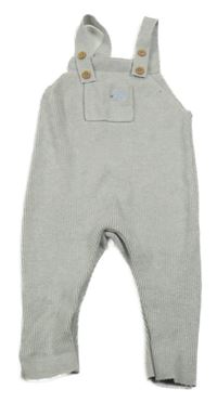 Šedé pletené laclové tepláky s kapsou s dinem F&F