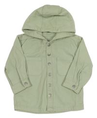 Mintová rifľová bunda s kapucňou Matalan