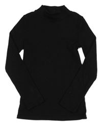 Černé žebrované triko F&F