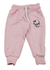 Svetloružové tepláky s Hello Kitty