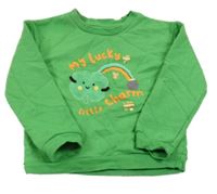 Zelená mikina s nápisom Primark