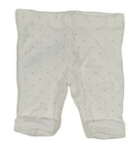 Biele ľahké tepláky s sivými hviezdičkami M&S