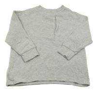 Sivé rebrované tričko F&F