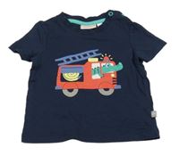 Tmavomodré tričko s hasiči Liegelind