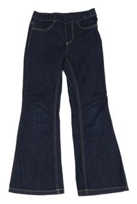Tmavomodré flare džegíny H&M