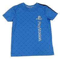 Modré vzorované tričko - Play Station George