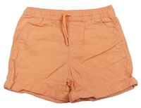 Svetlooranžové cargo plátenné kraťasy PRIMARK