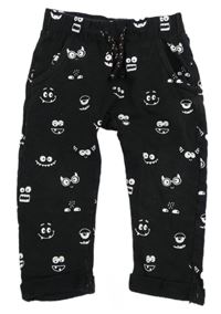 Černé tepláky s příšerkami C&A
