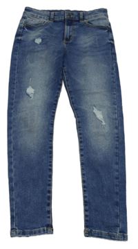 Tmavomodré skinny rifle s prodíráním George