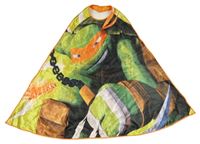 Kostým - Oranžovo-zelený plášť so želvou ninja