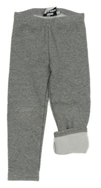 Sivé zateplené legíny