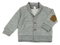 Sivá melírovaná prepínaci mikina H&M