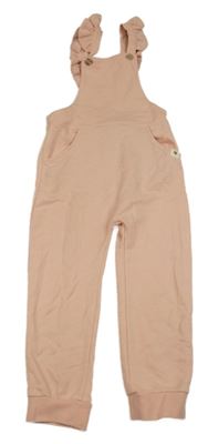 Růžové laclové tepláky s volánky George