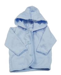 Svetlomodrá prepínaci mikina s kapucňou