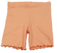 Lososové žebrované elastické kraťasy Primark