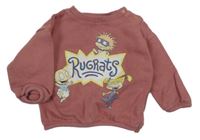 Staroružová mikina s dětmi a nápisom