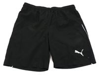 Černé sportovní kraťasy s logem Puma
