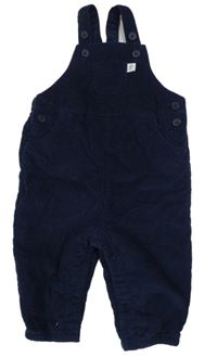 Tmavomodré podšité na traké manšestráky John Lewis