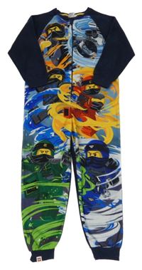 Tmavomodro-barevný fleecový overal - Lego Ninjago 