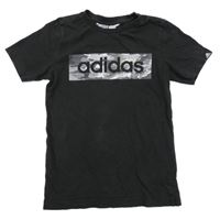 Čierne tričko s logom Adidas