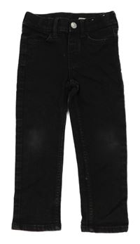Černé slim fit rifle H&M