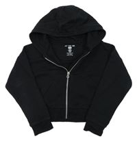 Čierna prepínaci crop mikina s kapucňou F&F