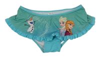 Zeleno-modré plavkové nohavičky s volánky - Frozen Disney