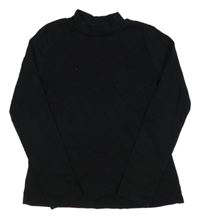 Čierne tričko so stojačikom H&M