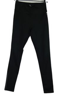 Dámske tmavomodré plátenné skinny nohavice Sisley