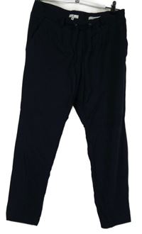 Dámske tmavomodré teplákové nohavice Tom Tailor