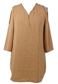 Dámská oranžová halenka s volnými rameny Peacocks 