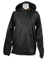Pánská černá šusťáková nepromokavá bunda s kapucí Quechua 