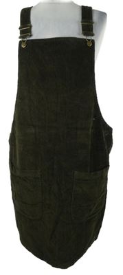 Dámske khaki menšestrové na traké šaty George