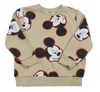 Béžová mikina s Mickey Mousem Primark