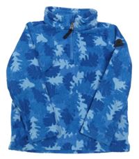 Modrá fleecová mikina s listami Tog24