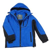 Modro-černá šusťáková zimní funkční bunda s kapucí Trespass