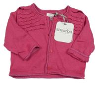 Nové - Malinový propínací svetr Absorba
