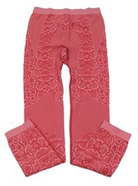 Ružové vzorované spodné funkčné legíny Crivit