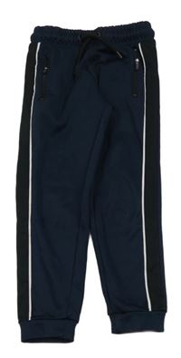 Tmavomodro-černé sportovní tepláky Matalan