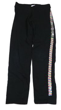 Čierne tregíny s flitrami H&M