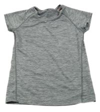 Sivé melírované športové tričko