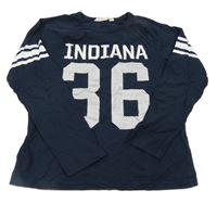 Tmavomodré tričko s číslom H&M