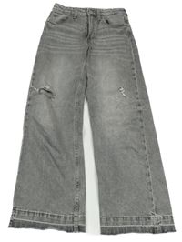 Šedé wide leg rifle H&M